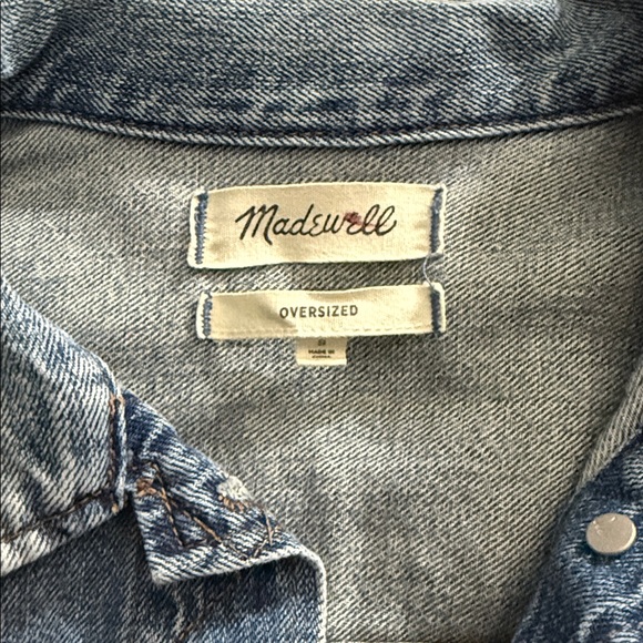 Madewell The Oversized Jean Jacket in Capstone Wash - Picture 5 of 6
